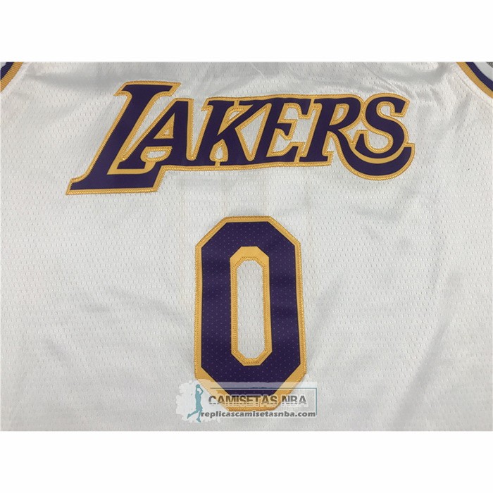 Camiseta Los Angeles Lakers Russell Westbrook NO 0 Association 2021 Blanco